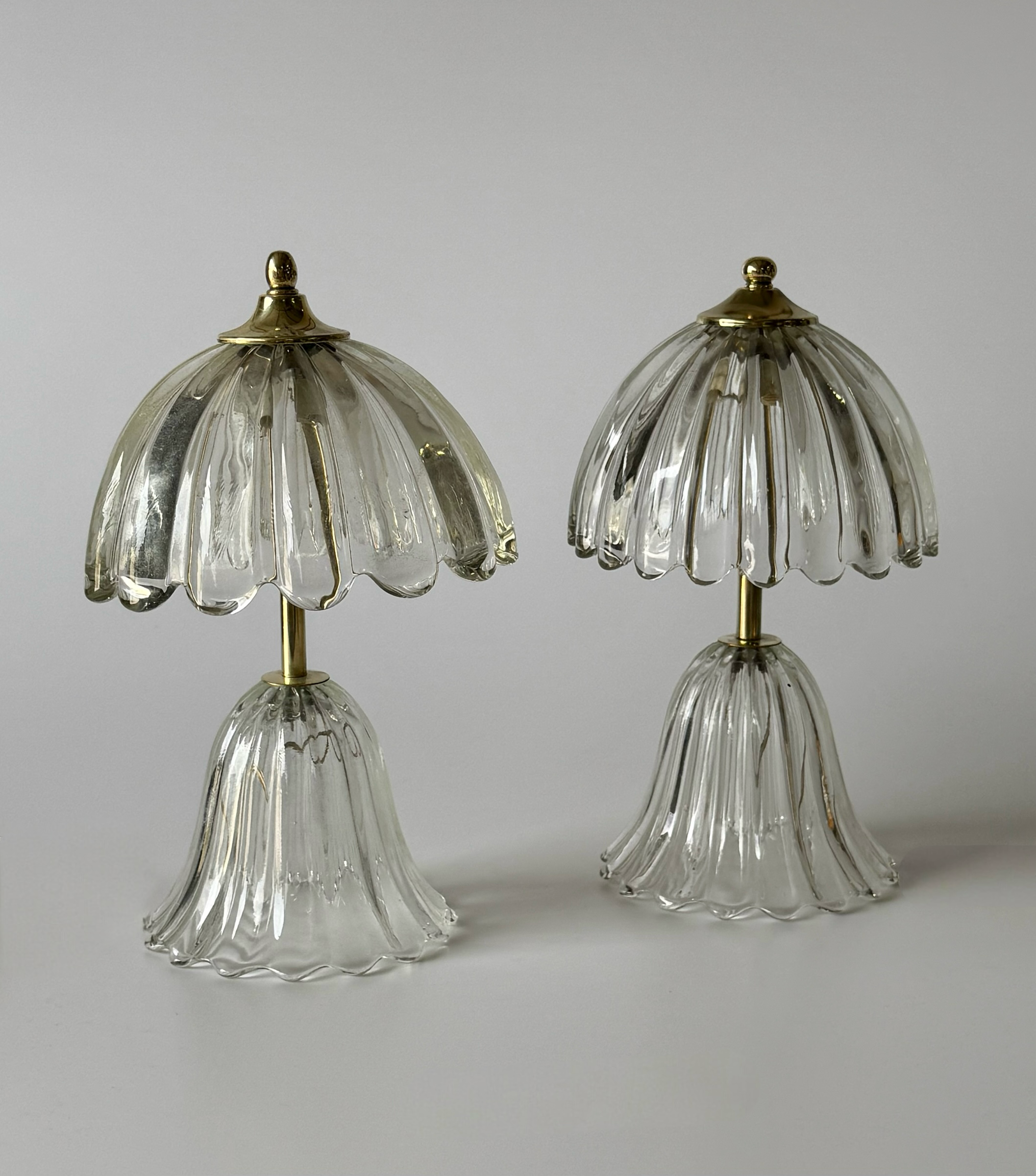 PRE-ORDER: Vintage Italian Murano Glass Table Lamp - Two Available