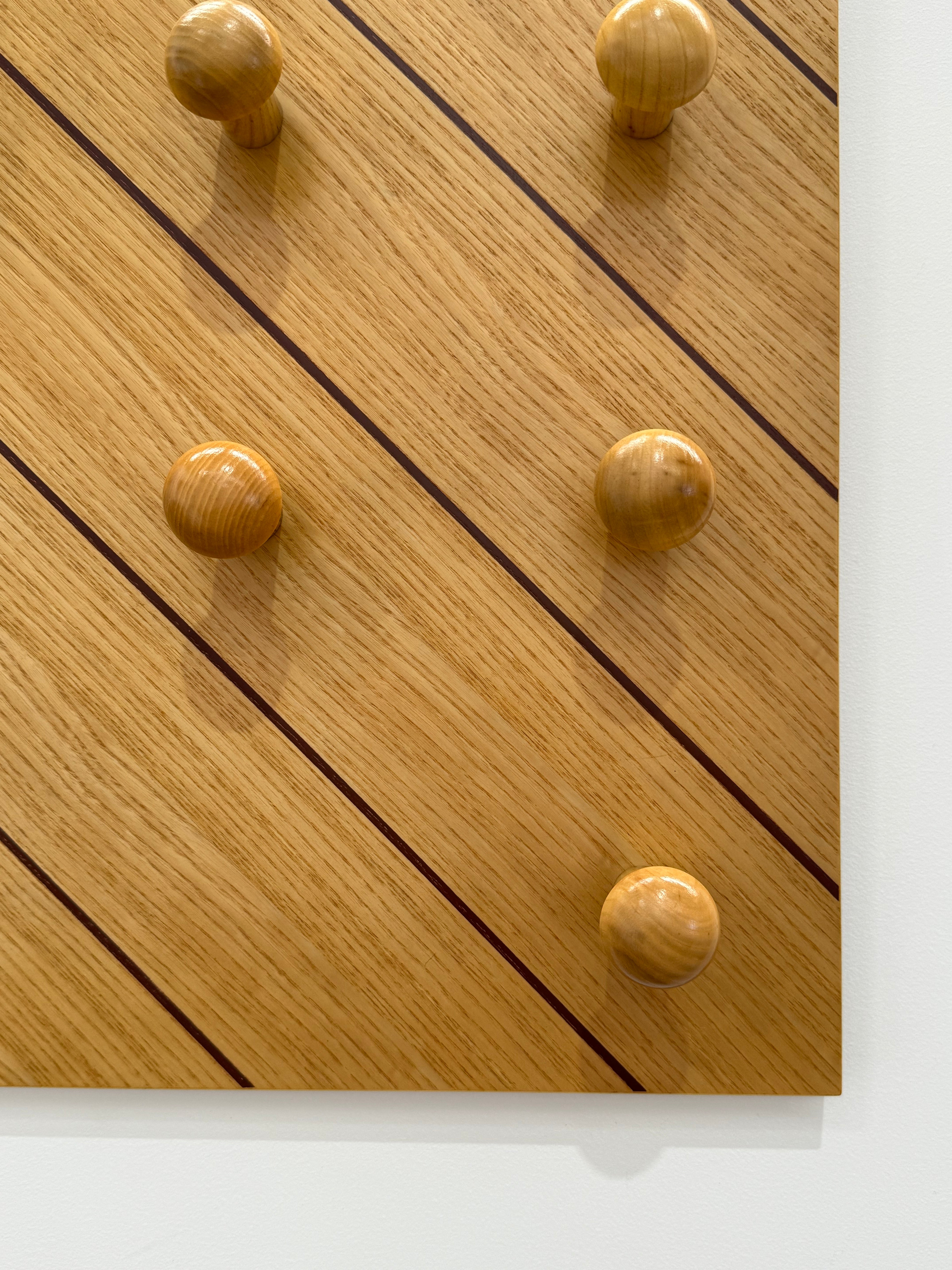 Italian Modular Timber Coat Rack - Two Available