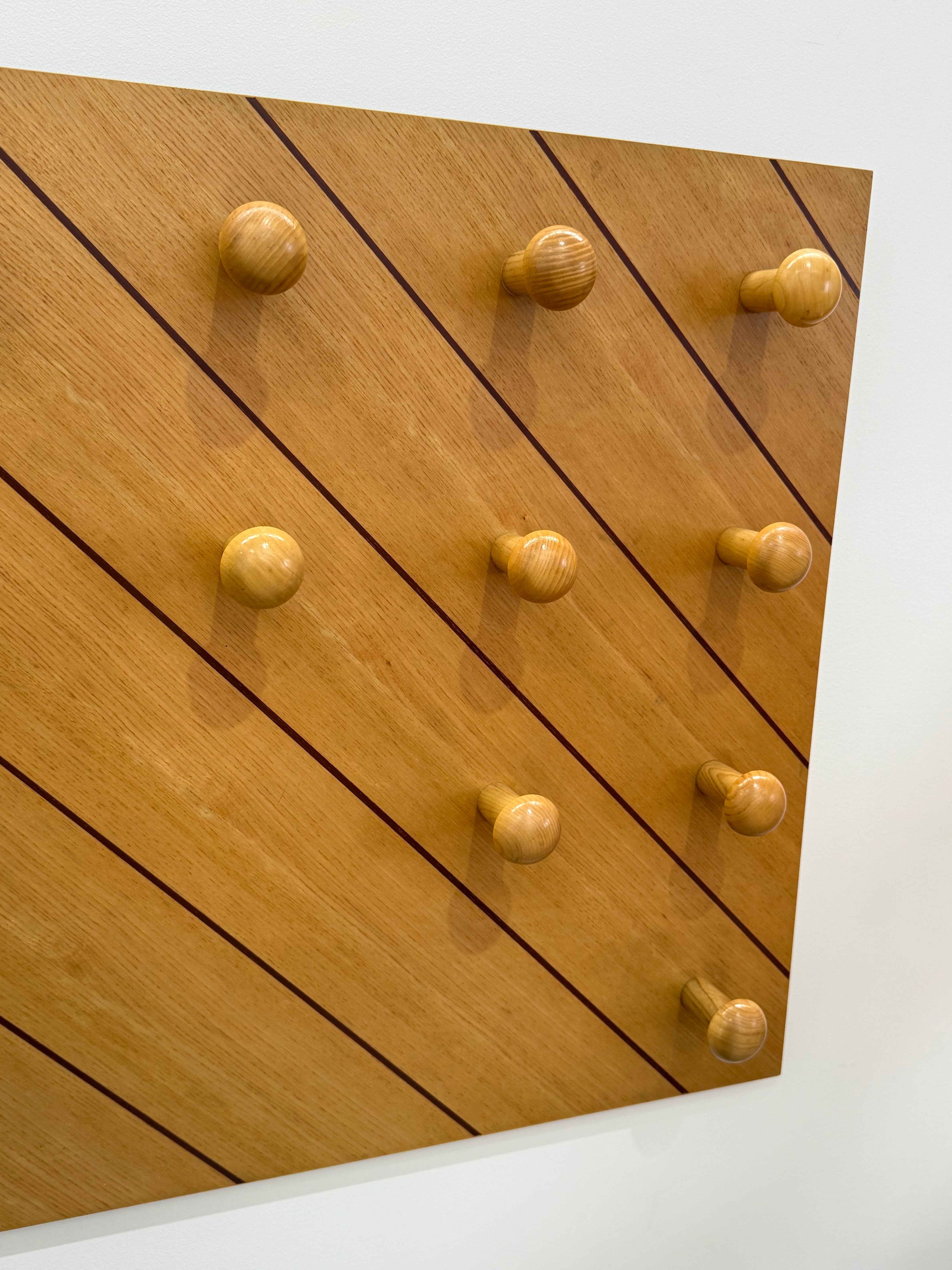 Italian Modular Timber Coat Rack - Two Available
