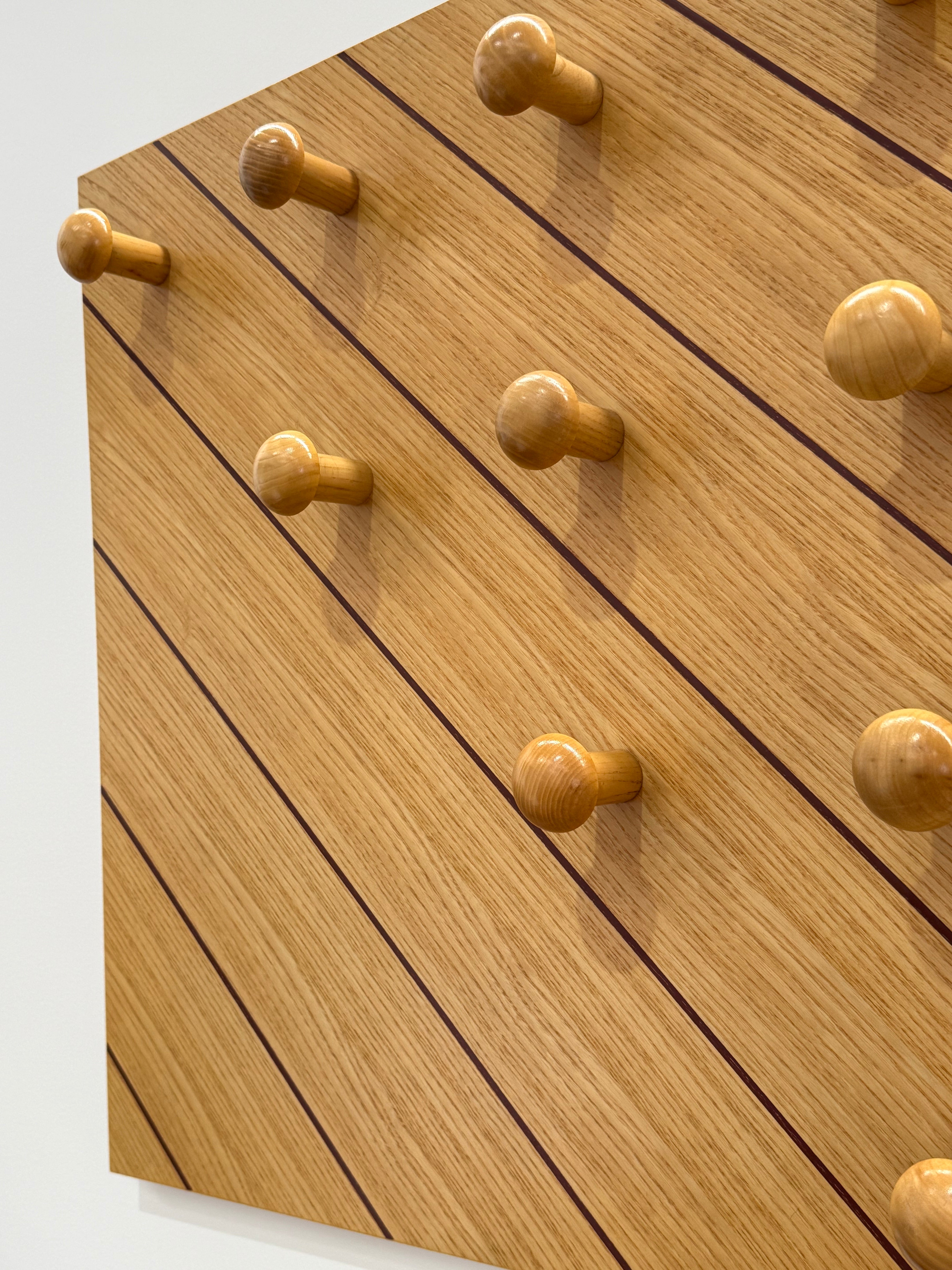 Italian Modular Timber Coat Rack - Two Available