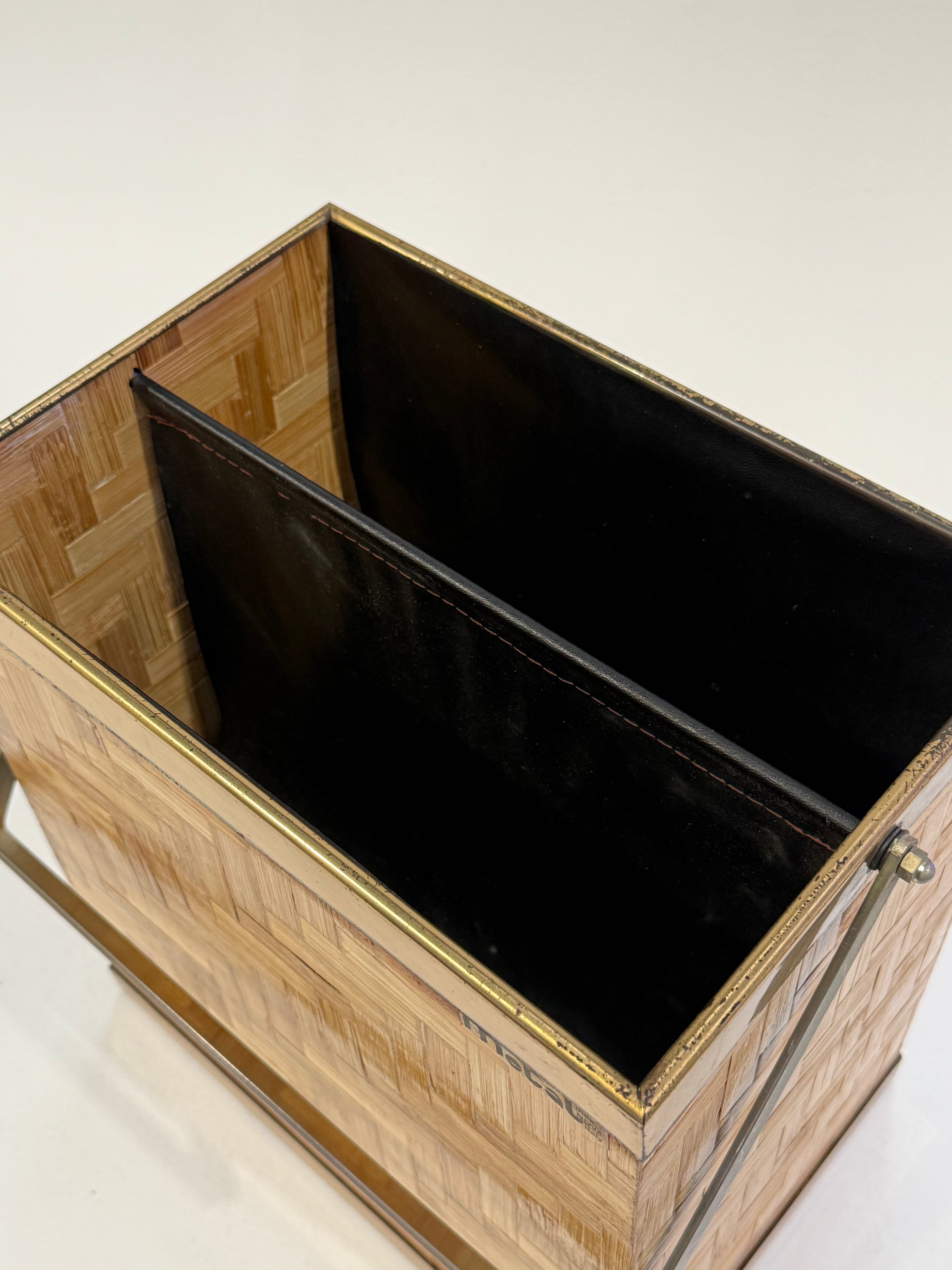 Italian Bamboo Magazine Holder