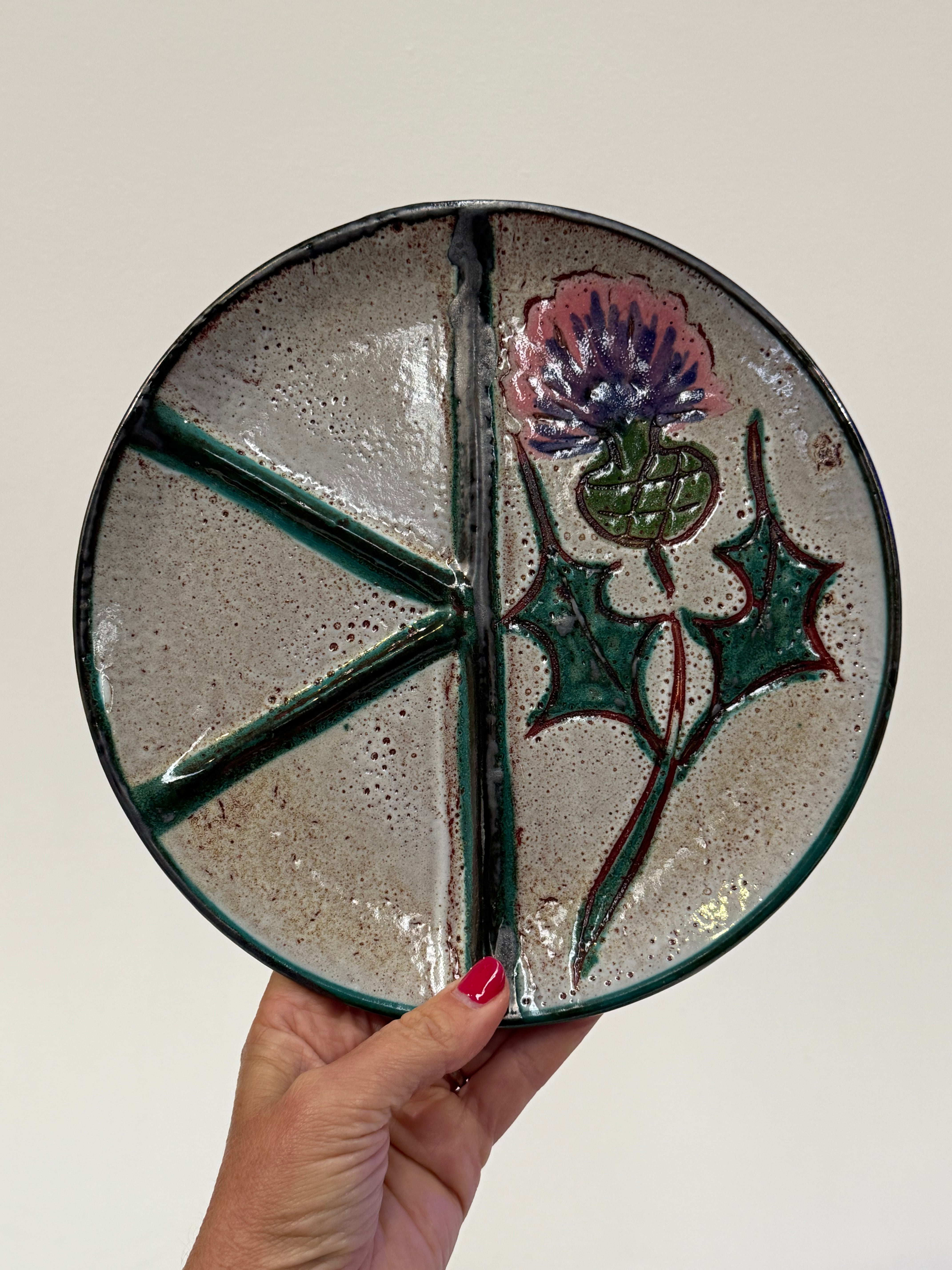 Vintage French Ceramic Plate - Six Available