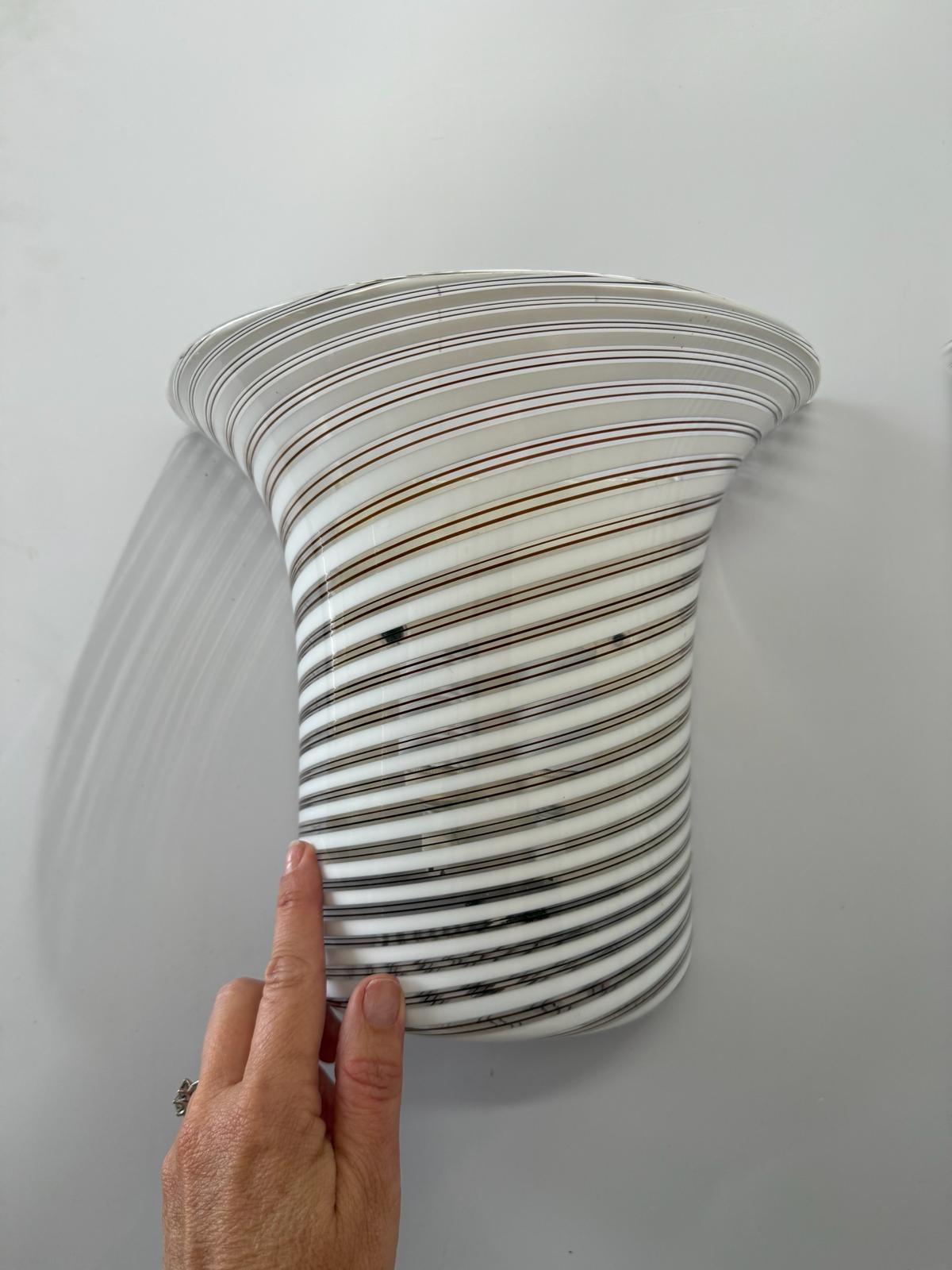 Pair of Murano Wall Lights by De Majo