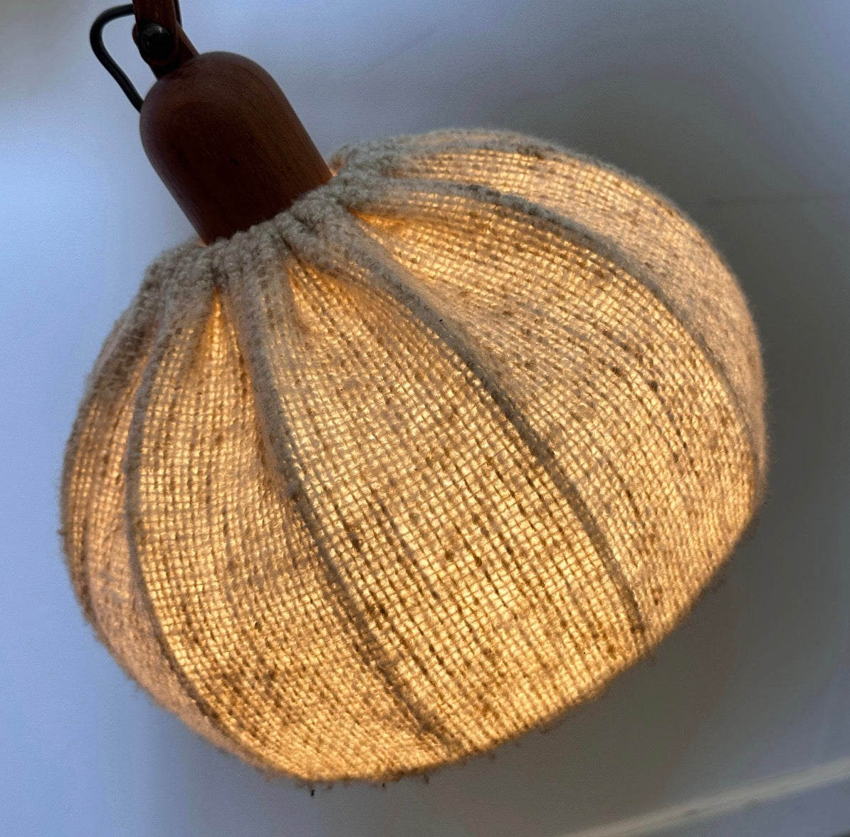 1970s Danish Teak Double Floor Lamp by Domus