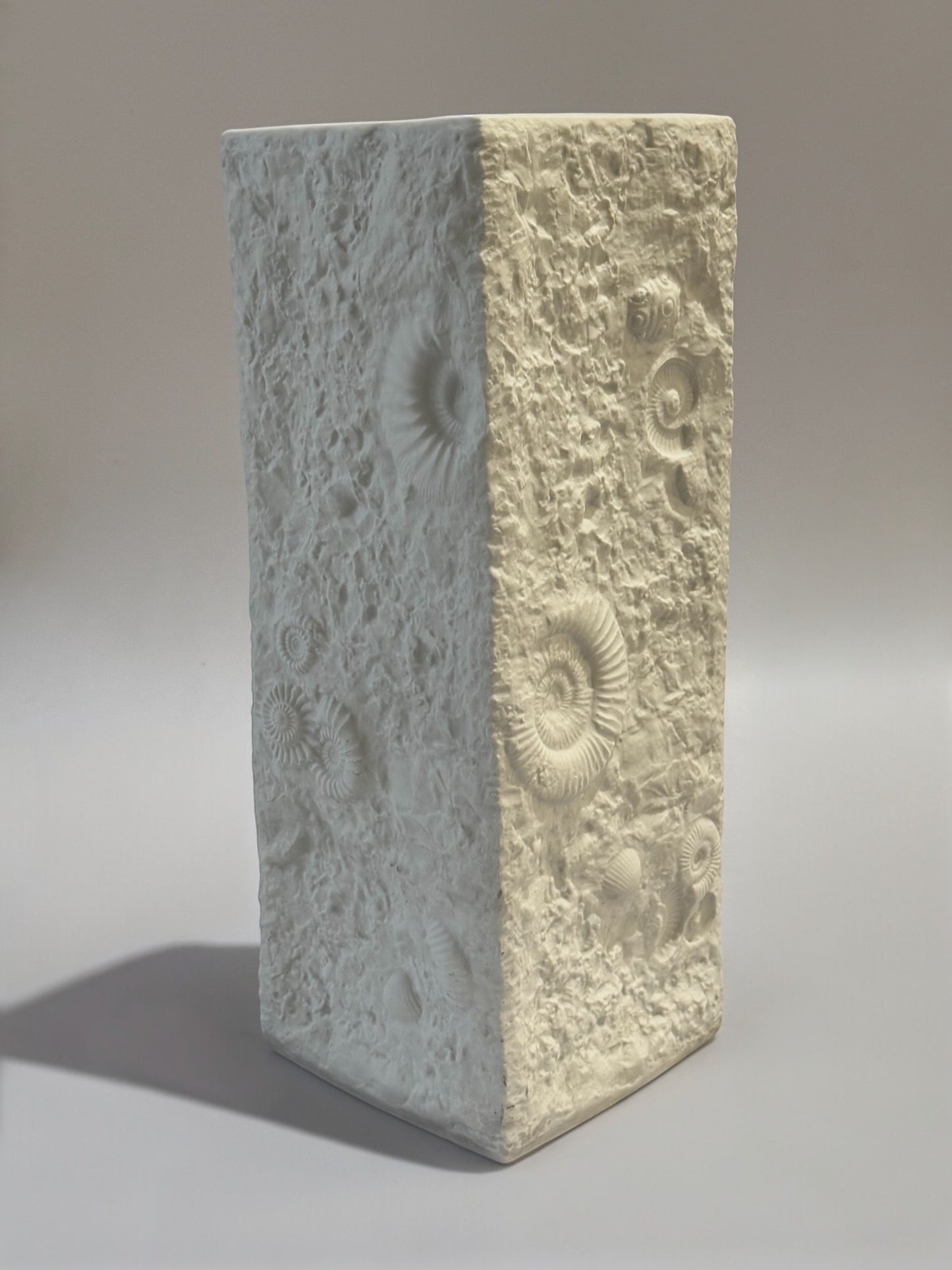 1970s Large White Bisque Porcelain Vase from Ak Kaiser