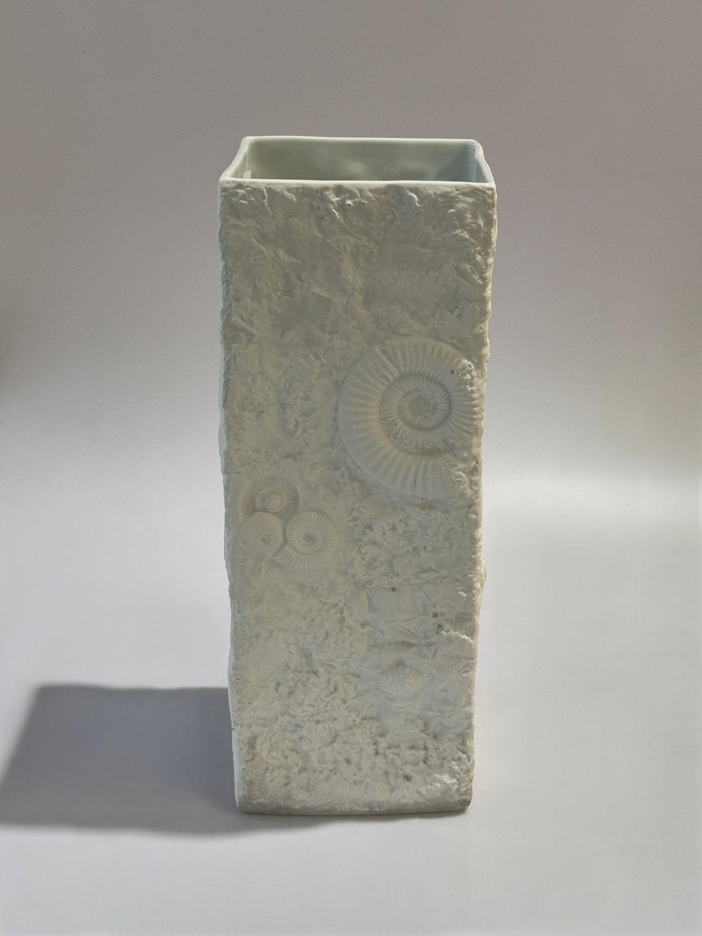 1970s Large White Bisque Porcelain Vase from Ak Kaiser