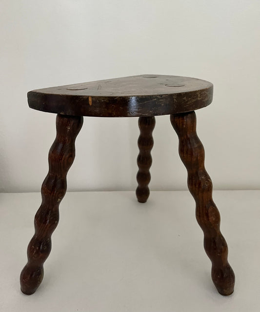 Vintage French Bobbin Tabouret