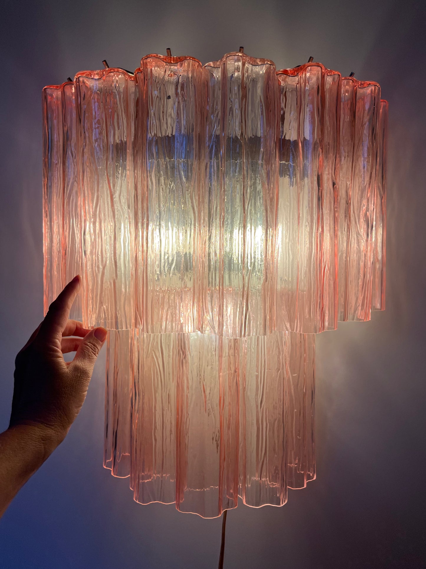 Large Murano Glass Wall Light - Two Available